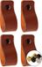 BIGsave B.V. Poignées en cuir - Cognac - 4 pièces - 12,5 x 2,5 cm - vis incluses (3 couleurs)