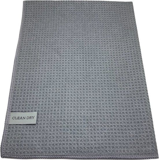 Clean Dry Ramenset Raamdoeken Clean Dry origineel grijs 45 x 60 cm met Fanatic grijs