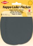 KLEIBER Ovale donkergrijze nappaleerlapmaat, 100 x 125 mm