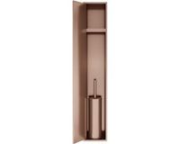 Hotbath Inbouw Reserverolhouder voor 6 Rollen - 90 x 16 x 126 cm - Geborsteld Koper PVD