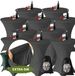 Aventara Statafelrok Grijs x 10 – Ø80-85 x 110 cm – Luxe Extra Dikke Stretch Stof – Inclusief Opbergtas – Kras- en Kreukvrije Statafelhoes – Perfect voor Horeca, Bruiloften en Feesten