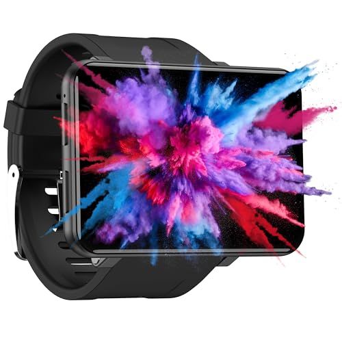 Soundlogic XL Smartwatch Android voor Dames & Heren - Smartwatches - IOS & Android - 16GB Zwart