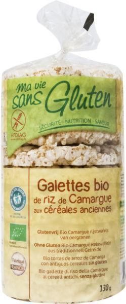 Carmague rijstwafels met oergranen bio - glutenvrij 130g