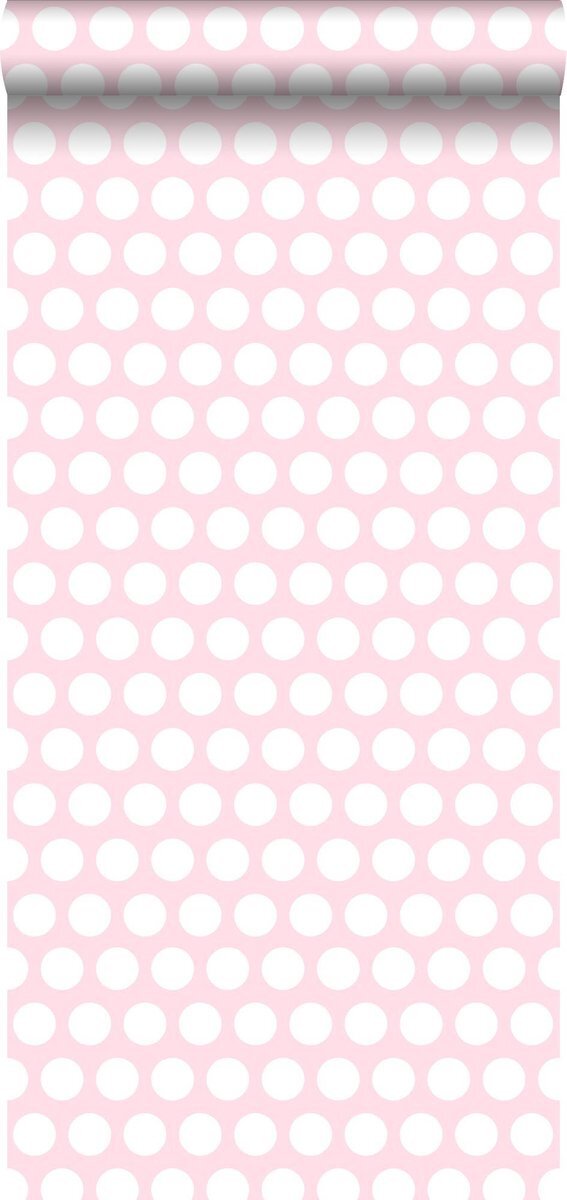 Esta Home behang kleine stippen licht roze - 138721 - 53 cm x 10,05 m