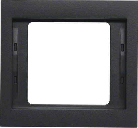 Hager Berker K.1 Afdekraam - 1-voudig - Antraciet - 13137006