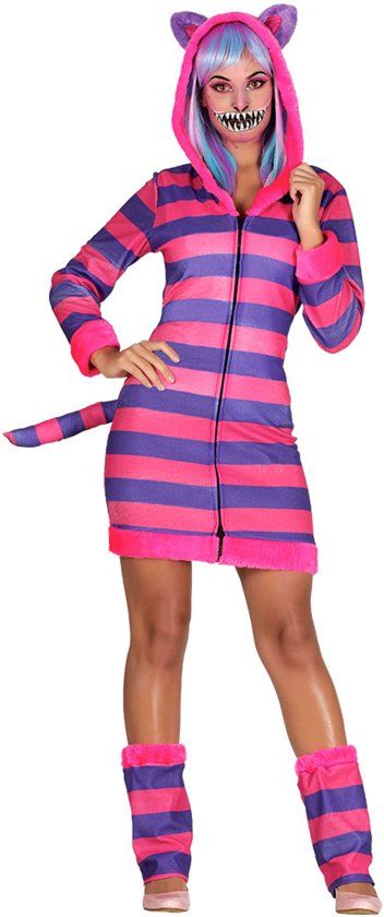 Generik Gestreept kattenkostuum voor vrouwen - Verkleedkleding