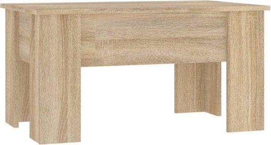 vidaXL Salontafel 79x49x41 cm bewerkt hout sonoma eikenkleurig