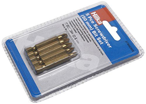 Hilka 37950305 Schroevendraaier-bitset 50 mm Titanium Coating Pozidrive