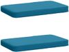 vidaXL - 2-delige - Coussin de canapé - VUGHT - 2 - pièces - 100% - Polyester - Bleu clair
