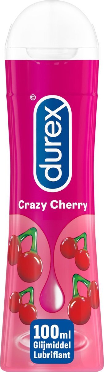 Durex Glijmiddel Crazy Cherry - Kers - waterbasis - 100ml