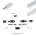 Argenta Xperta set 2m rail - Wit - vloerplint - Enkele deur - inbouw manual fix