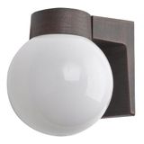 Buitenlamp Procyon bruin aluminium 18 x 18 x 15 cm IP44 weerbestendig