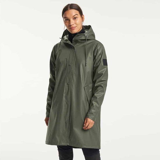 Tenson Apelviken PU Coat W Regenjas Dames - Four leaf clover - Maat L