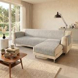 Comfort Italiaans bedlinnen Comfort Antislip Sofa Cover met DX Peninsula, Wit, 240 cm
