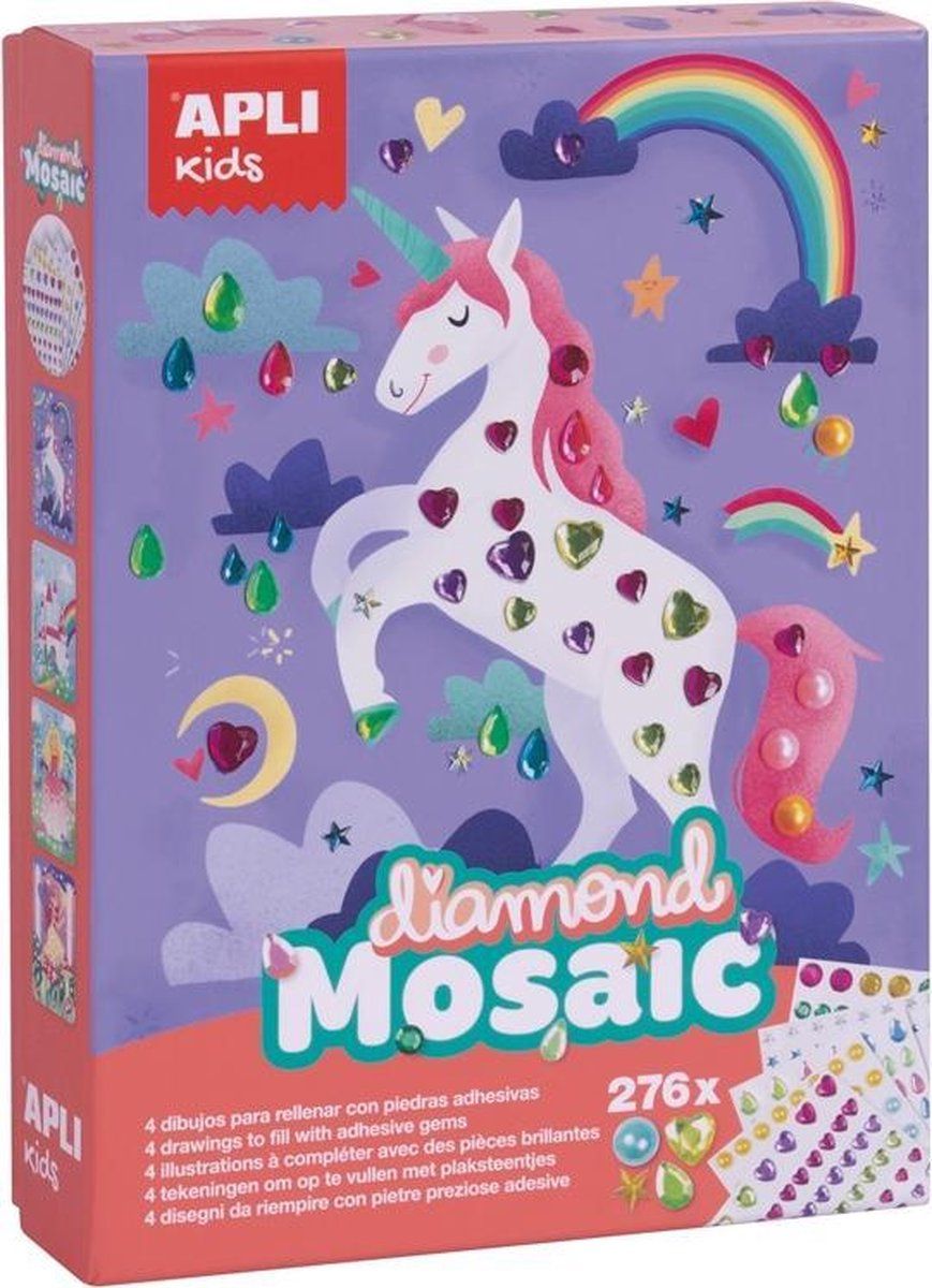 Apli Kids Diamant mozaïek sprookjes - Hout - 8410782179276