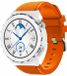 Strap-it Bracelet de montre connectée en silicone - Convient pour Huawei Watch GT 3 Pro 43mm - Orange
