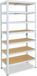 Shelfplaza HOME metalen stellingkast - 230x90x50 cm - wit - 7 planken