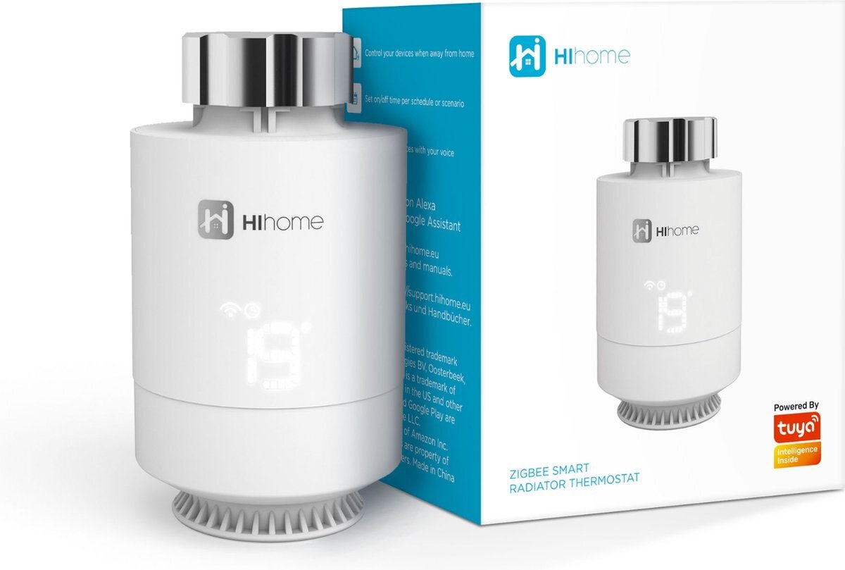 HIHOME Smart Zigbee Slimme Radiator Thermostaat V2