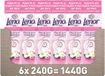 Lenor Light Geurbooster Jasmijn Bloem - 6 x 240 gram - Wasparfum