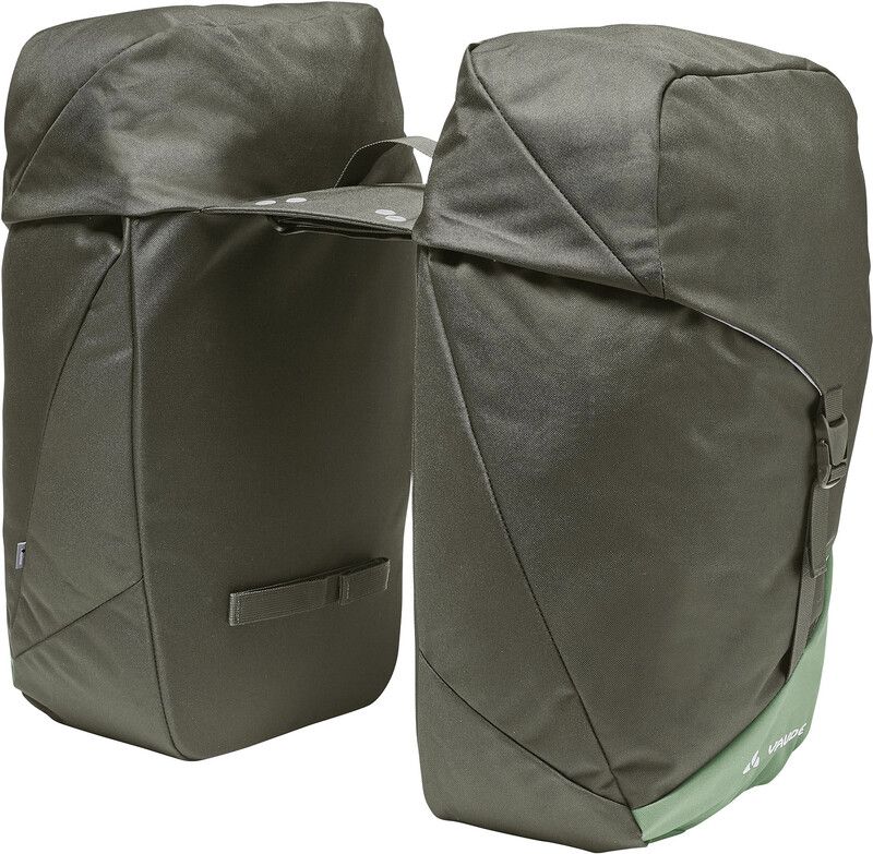 VAUDE TwinRoadster Dubbele bagagedragertas, olijf