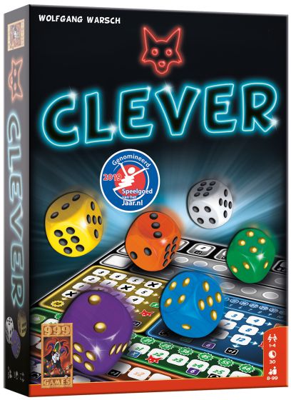 999 Games Clever - Dobbelspel voor 1-4 spelers - Vanaf 8 jaar