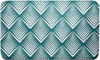 Douceur Livetti Badkamermat Badmat Badmatten 45x75 cm GroenBlauw Wit Blueart