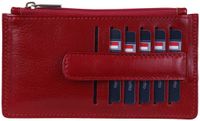 Canaletto E510cs165 - Portefeuille pour dames en cuir - Cuir naturel - Rouge