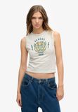 Superdry - Superdry x Komodo Tiger Slim hemdtop - Dames - Vesten