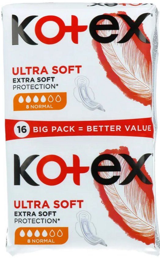 Kotex Ultra Soft Normal Maandverband 16ST