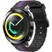 Strap-it Samsung Gear Sport Special Edition Armband (Schwarz/Blau)