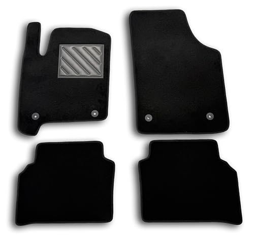Vloermatten Opel Vloermatten voor Opel Meriva A 2003-2010, precies passend, antislip, hielbeschermers van rubber, versterkte drukknopen