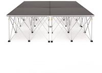 Gear4music 2 m x 2 m Draagbaar Podiumkit, 60 cm