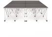 Gear4music 2 m x 2 m Draagbaar Podiumkit, 60 cm