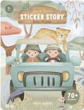 Little Dutch Stickerboekje Safari - 70+ Stickers met Speelachtergrond