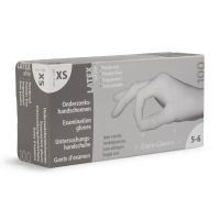 Latex handschoenen XS poedervrij (100 stuks)