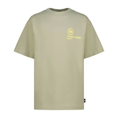 Vingino T-shirt met backprint groen