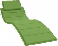 vidaXL Ligbedkussen 186x58x4 cm stof gemêleerd groen