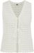 WE Fashion Dames ajour gilet Off-white Katoen XS