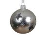 Decoris Kerstbal glas d8 cm zilver