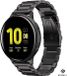 Strap-it Stalen schakel band geschikt voor Samsung Galaxy Watch Active / Active 2 / Galaxy Watch 3 41mm / Galaxy Watch 1 42mm / Gear Sport - zwart