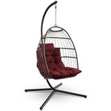 SereneLife Hangende Ei-Stoel met Stand