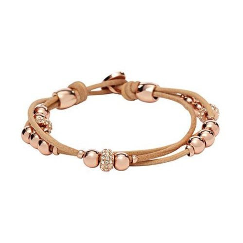Fossil Armband Roségoud Bruin - 4053858259904
