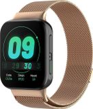 Strap-it Milanees Smartwatch bandje - Rosé Goud - Geschikt voor Oppo Watch 41mm