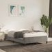 vidaXL Cadre de lit sans matelas, gris clair, 120x190 cm, velours