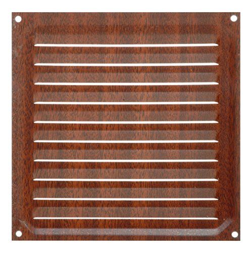 Brinox ventilatierooster 15 x 15 cm Donker hout