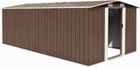 vidaXL Tuinschuur Metaal Bruin 257x489x181 cm