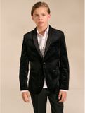 Next Jongens Fluwelen Blazer Zwart