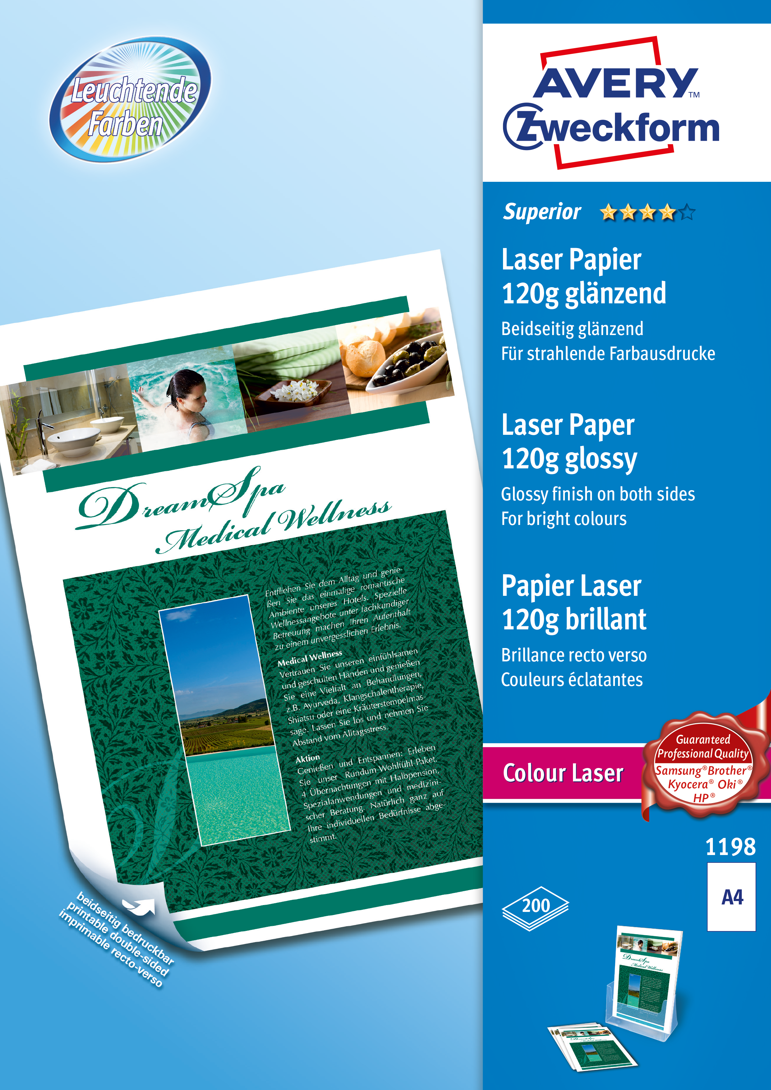Avery Premium Colour Laser Photo Paper 120 g/m²