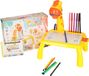 Non-branded Projector Slides Learning to Draw - Yellow Giraffe Edition - Drawing table
