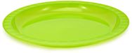 GIO'STYLE dinerbord van voedselveilig plastic | Ø 25,5 cm | Groen | Gemaakt in Italië | Perfect voor feestjes, picknicks en kamperen | Trippy lijn